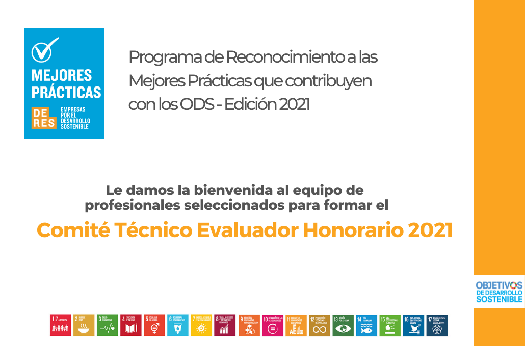 Taller para Consultores seleccionados: Comité Técnico Evaluador Honorario-Reconocimiento DERES ODS 2021