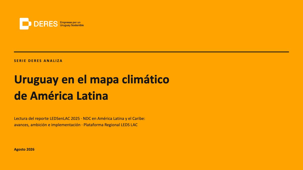 Uruguay en el mapa climático de América Latina